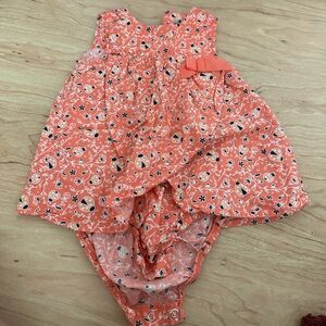 Carter's Coral Floral Baby Outfit